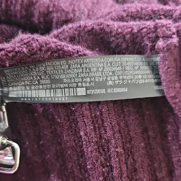 Elegant Women's Dark Purple Sweater - Picture 5 of 7